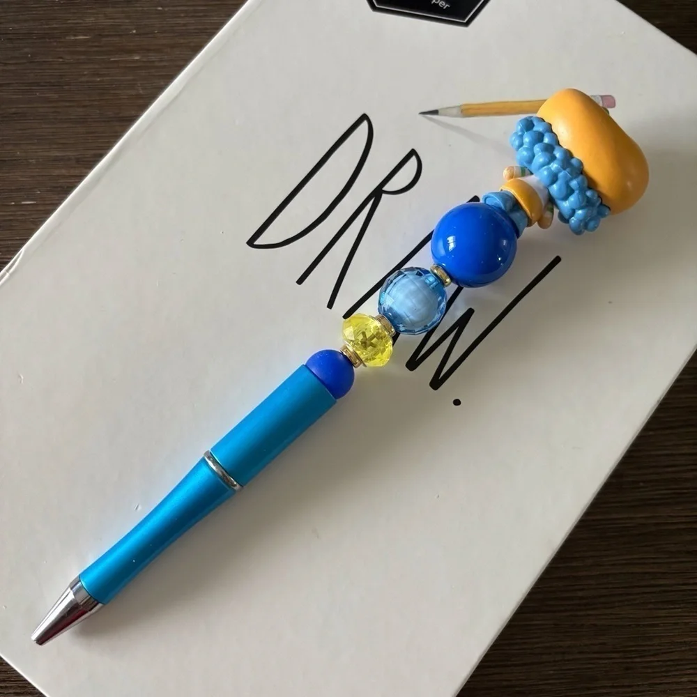 Strawberry Shortcake: Crepes Suzette handmade beaded pen